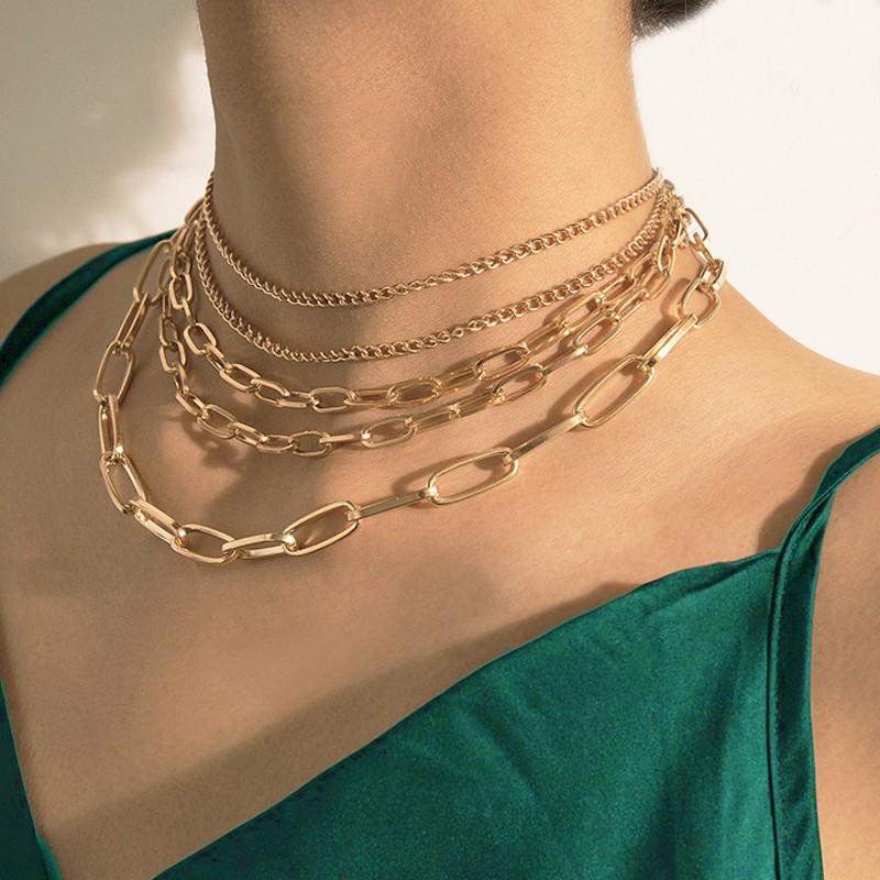 Hot Sale Chain Necklace Fashion Women  Men Jewelry 