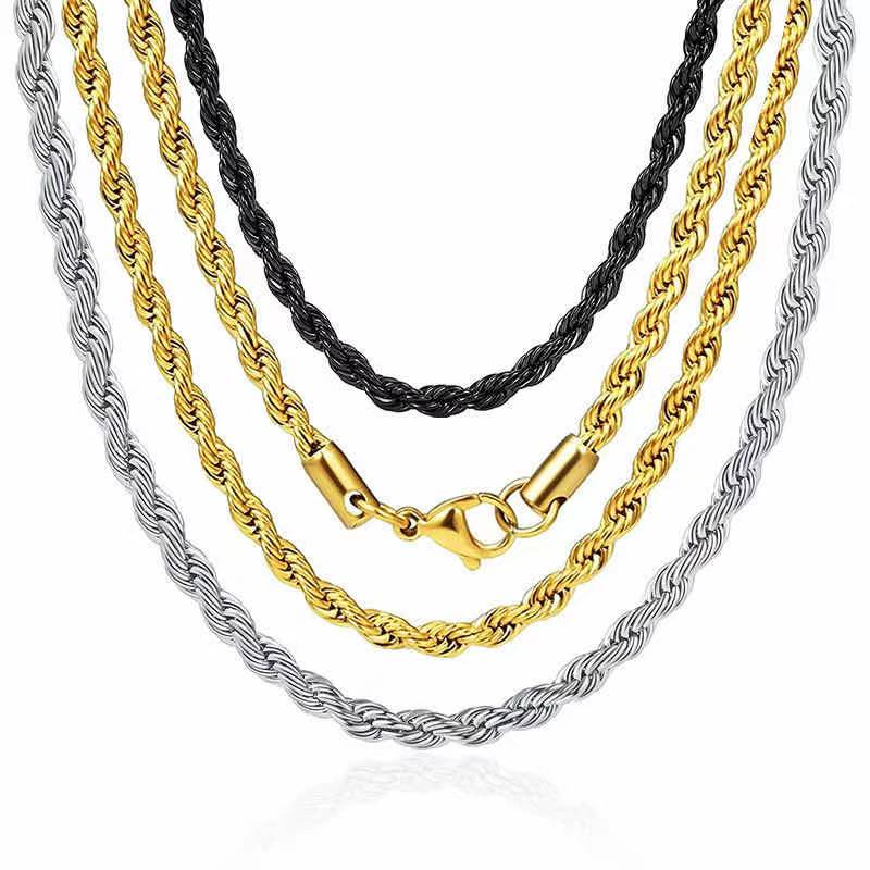 Hot popular, chains necklace and chains bracelets, the thicker the fashion!