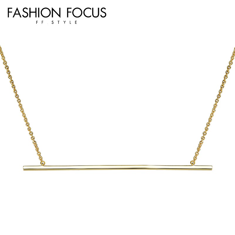 Jewelry Manufacturer Women Jewelry 14K Gold Sterling Silver Plain Necklace