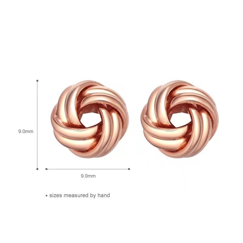 The charm of rose gold earrings