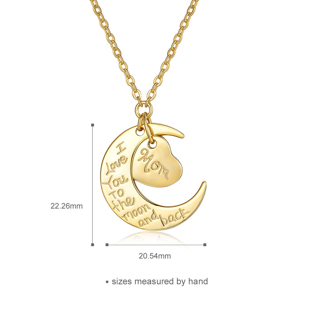 OEM high quality 925 sterling silver gold plated necklace pendant for women presonalzied  jewelry