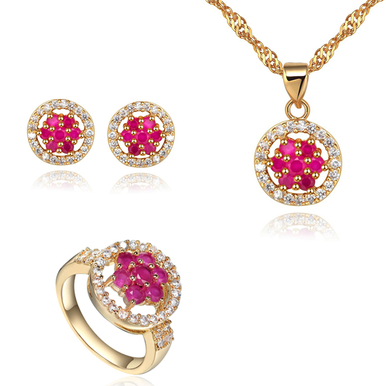 Elegant luxury 925 Sterling Sliver Earrings necklace earring Jewelry Sets for women