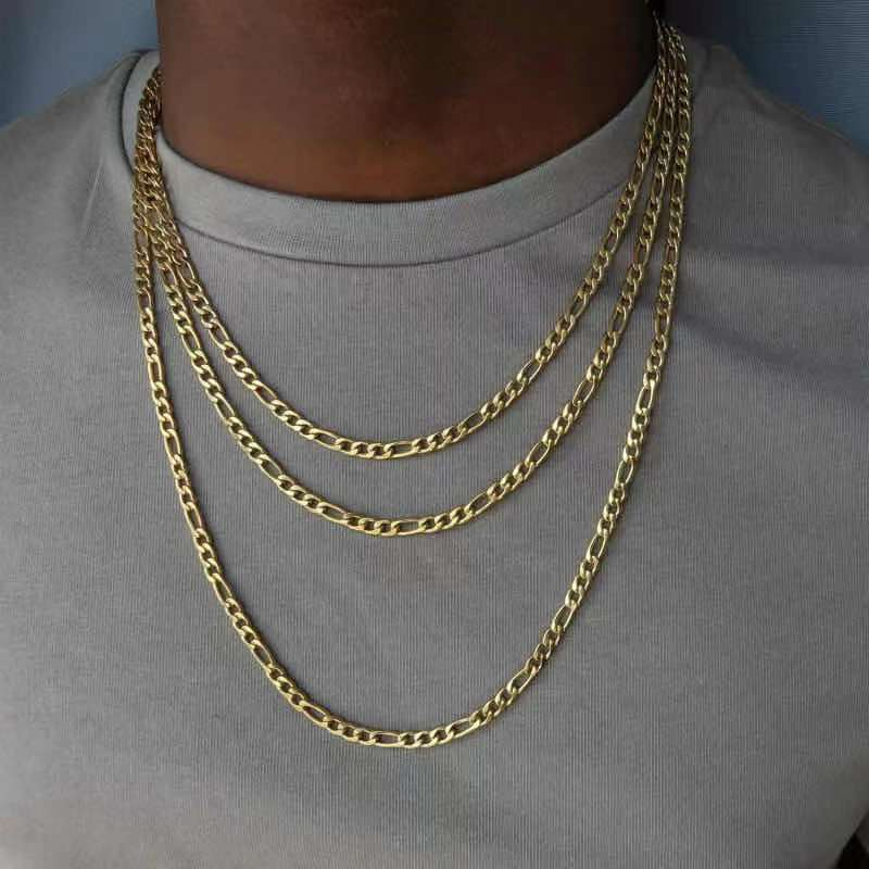 Hot Sale Necklace Fashion Jewelry Gold Plated Custom Brass Necklace Chain