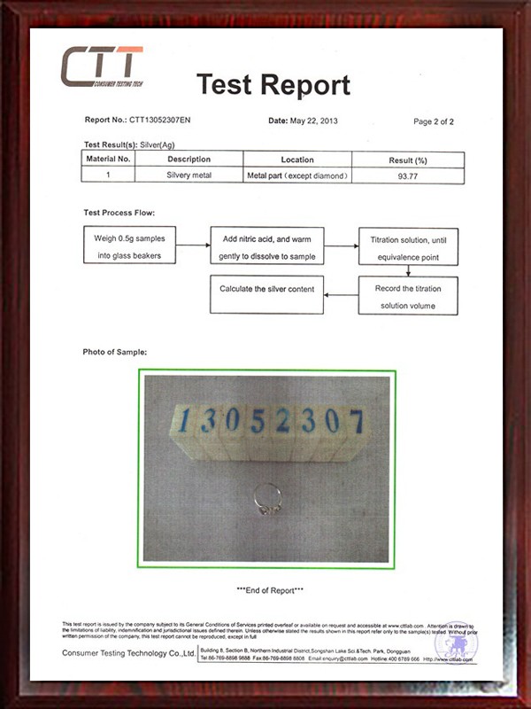 CTT test report