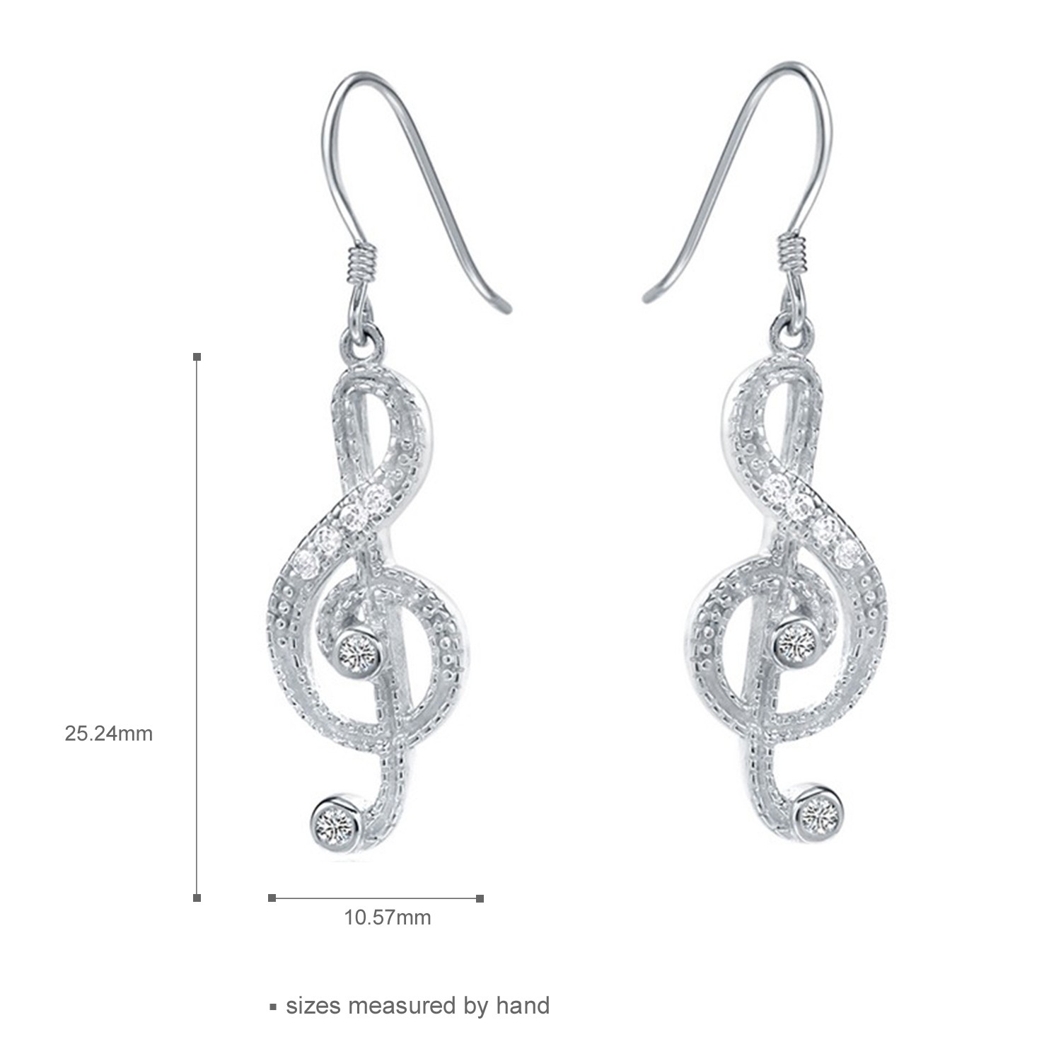 New Design Style 925 Sterling Silver Phonetic Symbols Pendant Bling CZ Women Long Drop Earrings Jewe