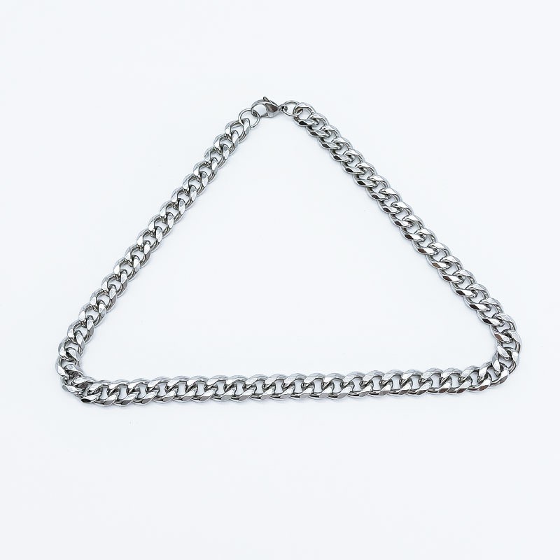 2021 hot selling Party Chunky Lock Silver Plated Engagement Dainty Men Jewelry Necklace
