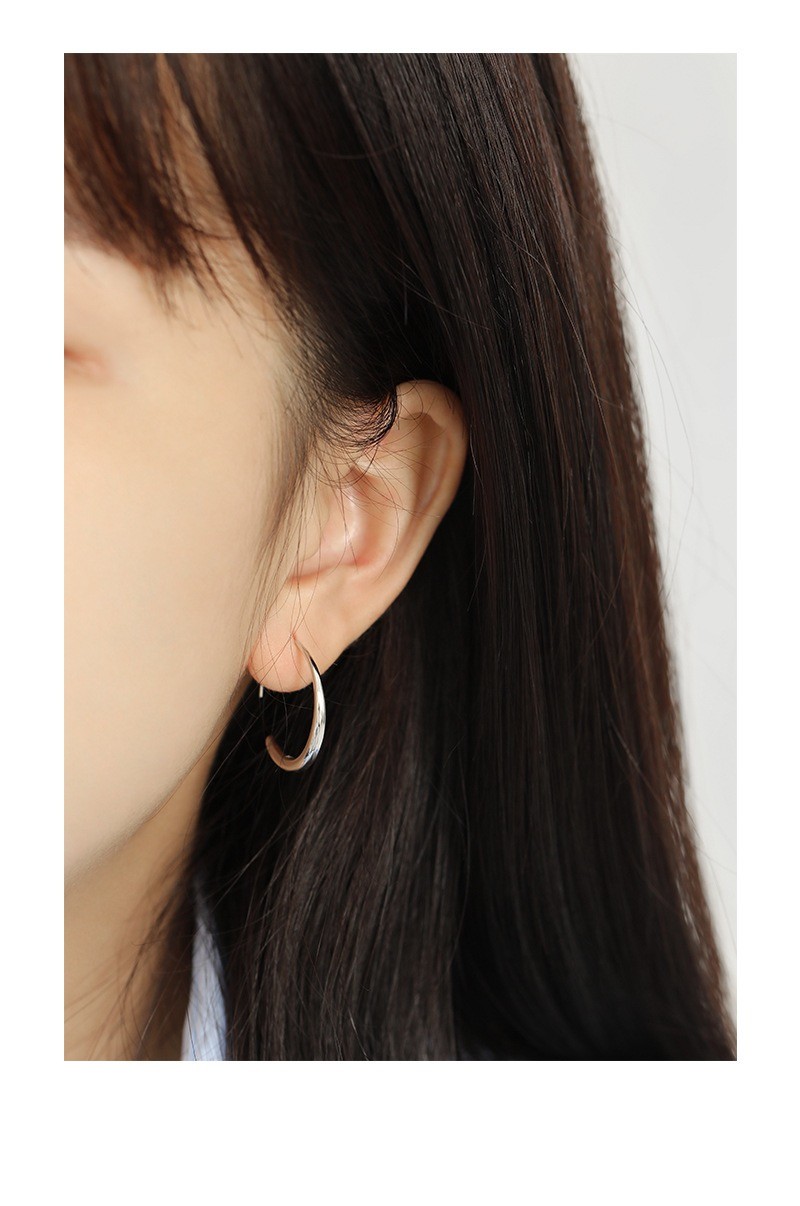 2021 minimalist New trendy design sterling silver earrings jewelry for women girl