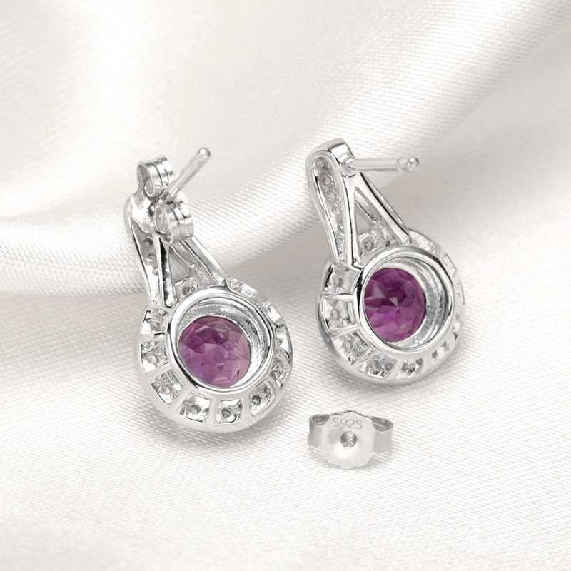 Classic popular 925 sterling Silver heart stud earring CZ love jewelry sets for women