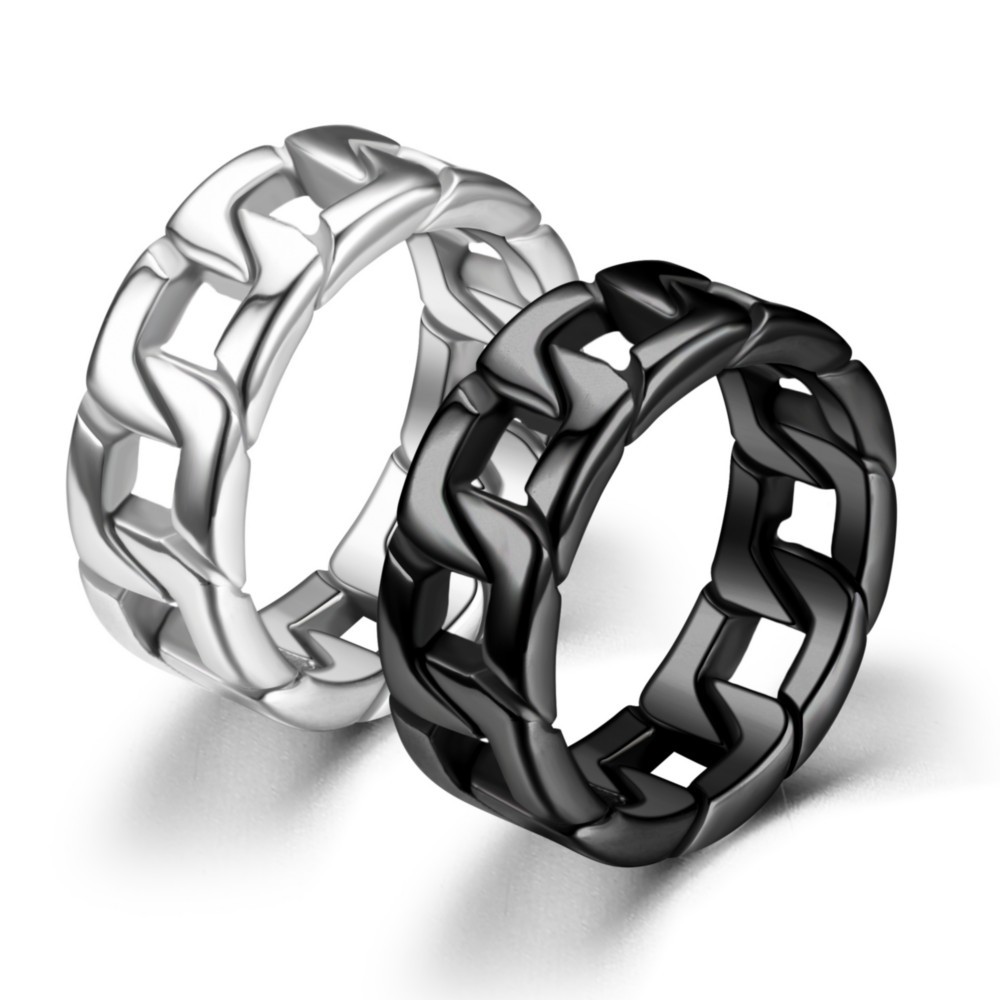 Stainless Steel Fashion Hollow Out Ring For Men