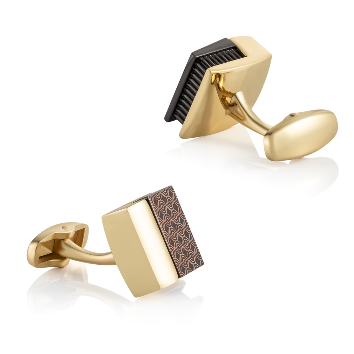 Brass fashion minimalist cufflinks