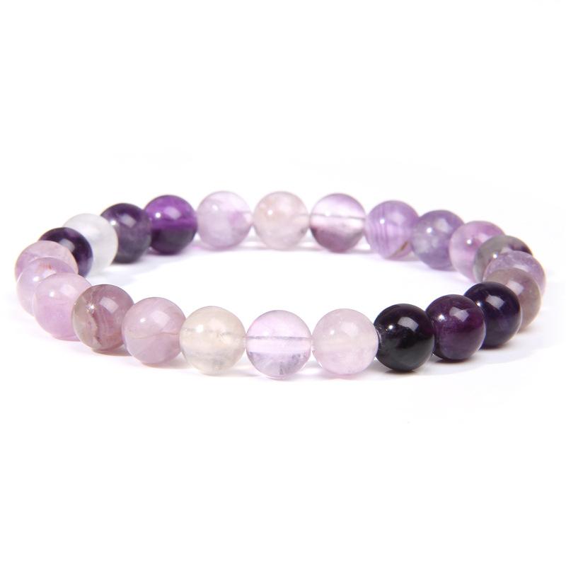 Violet Fluorite Bracelet - A Mysterious Choice of Dreaminess and Spirituality