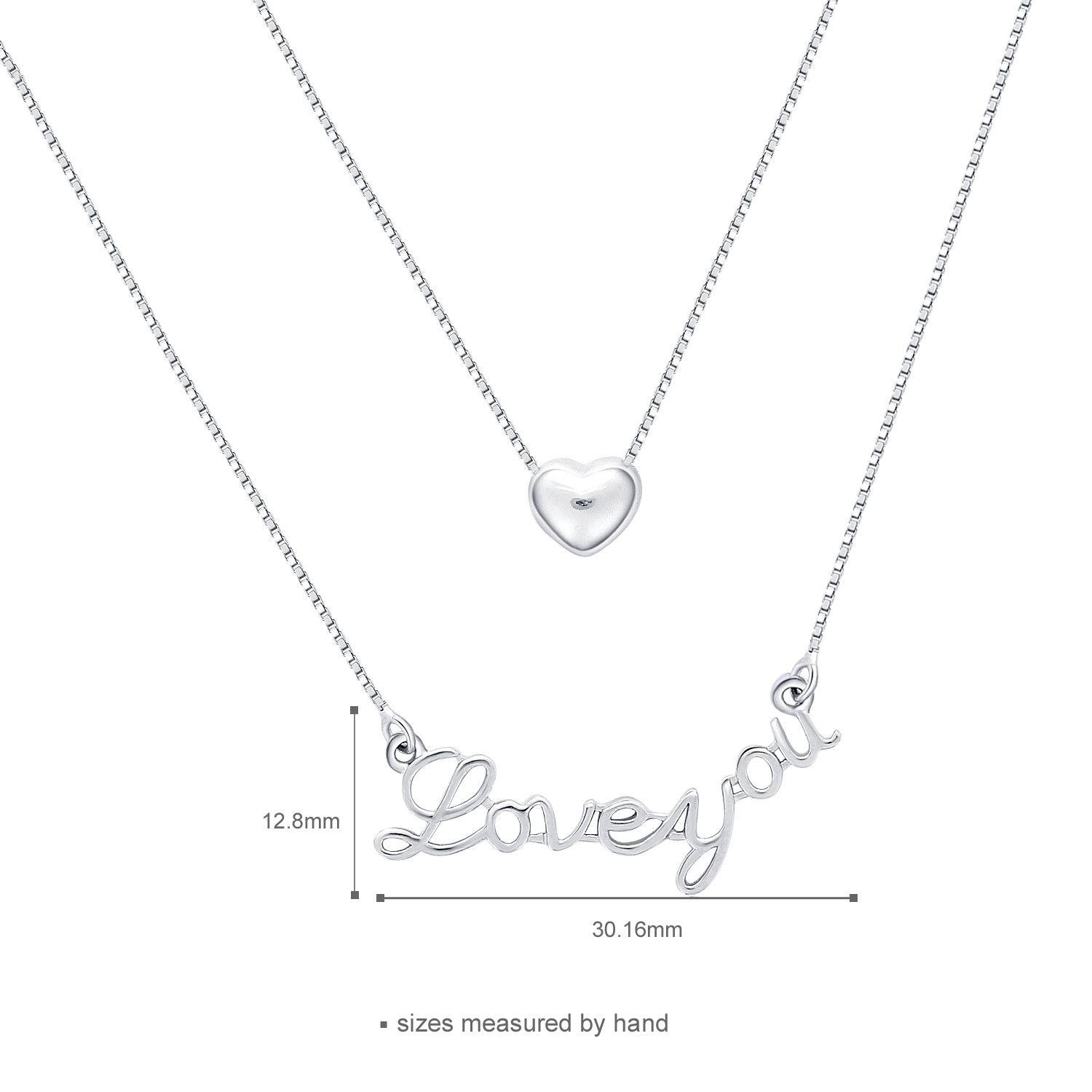 925 sterling silver personalzie pendant necklace chain couple jewelry OEM/ODM welcome necklace chain(图1)
