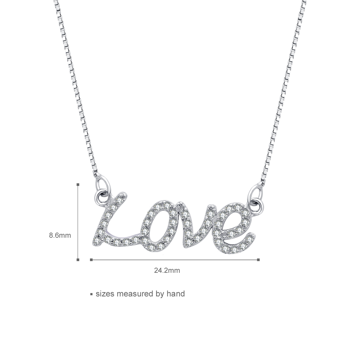 Personalzied Fashion 925 Silver Letter Necklace For Women For Her(图2)