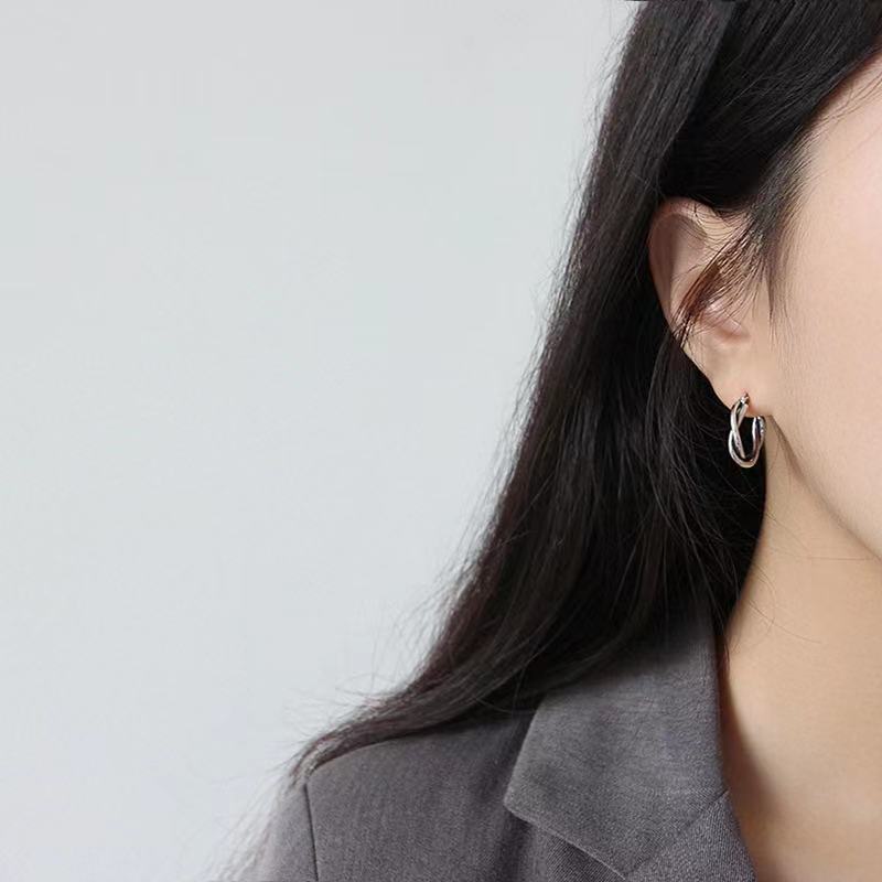Fine jewelry manufacturer earrings sterling silver earrings hoop earrings(图4)