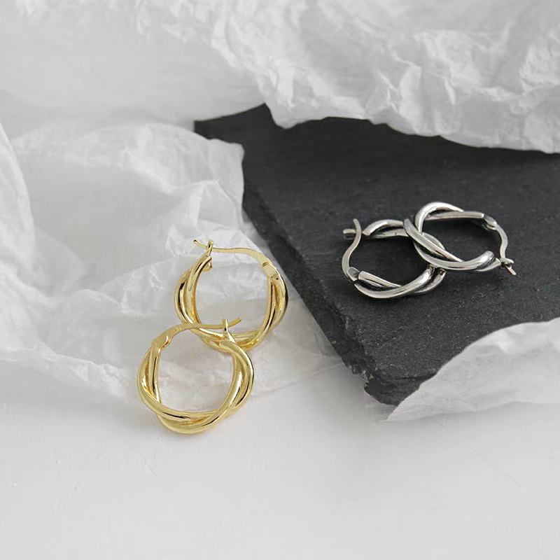 Fine jewelry manufacturer earrings sterling silver earrings hoop earrings(图2)
