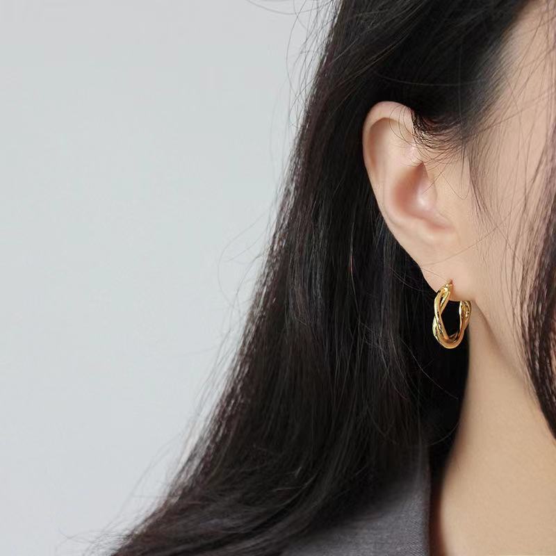 Fine jewelry manufacturer earrings sterling silver earrings hoop earrings(图3)