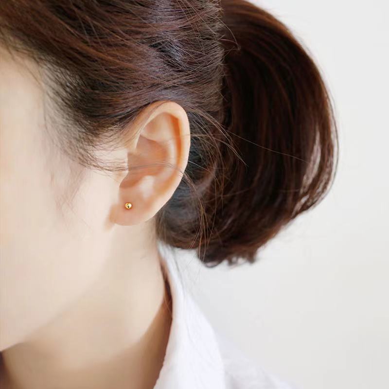 Jewelry manufacturer earrings sterling silver stud earrings gold plated earrings (图3)
