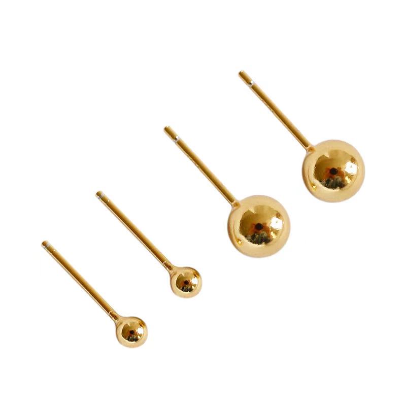 Jewelry manufacturer earrings sterling silver stud earrings gold plated earrings (图5)