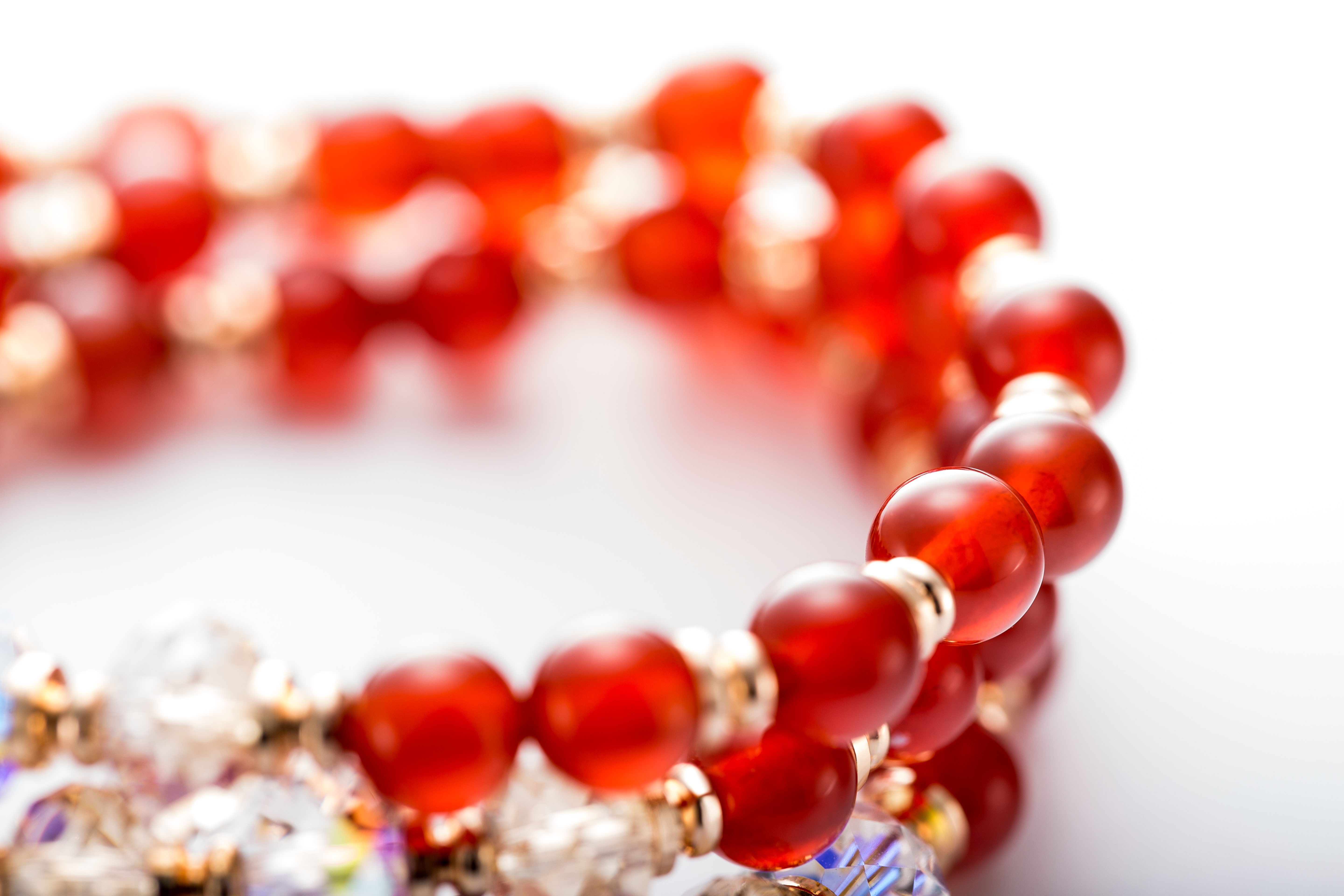 Jewelry Manufacturer High quality Glass Bracelet Jewelry Women Red Beads Bracelets(图2)