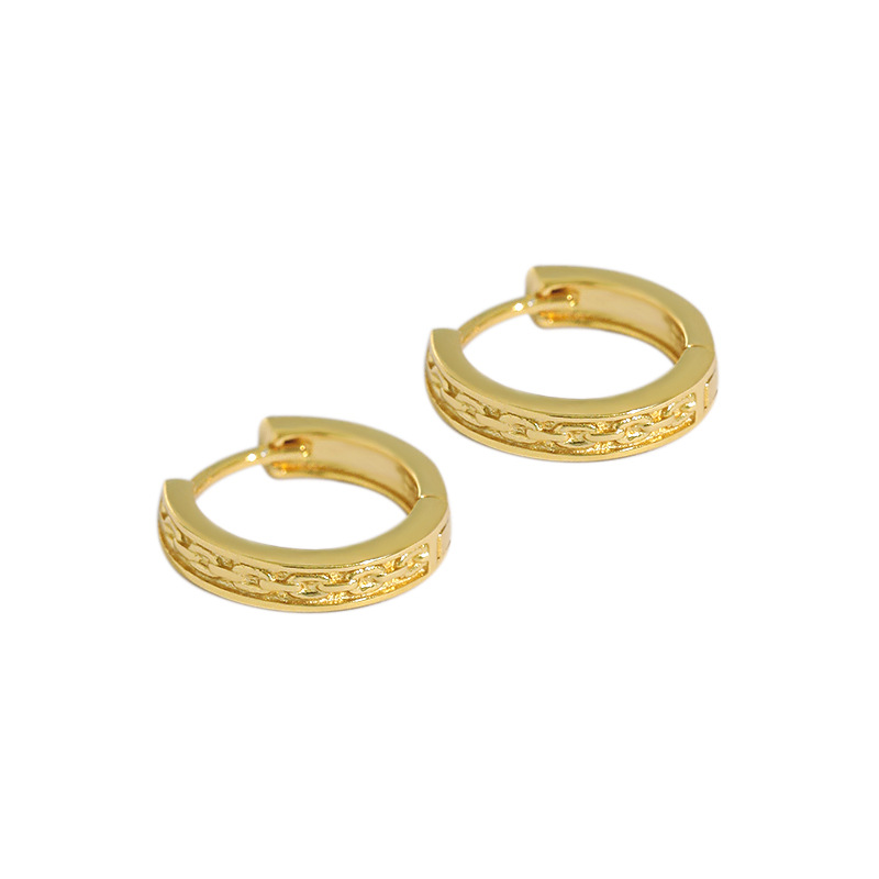 Gold/Rhodium Hoop Earrings For Women Sterling Silver Lightweight Earrings  Jewelry Gifts for Girls(图6)