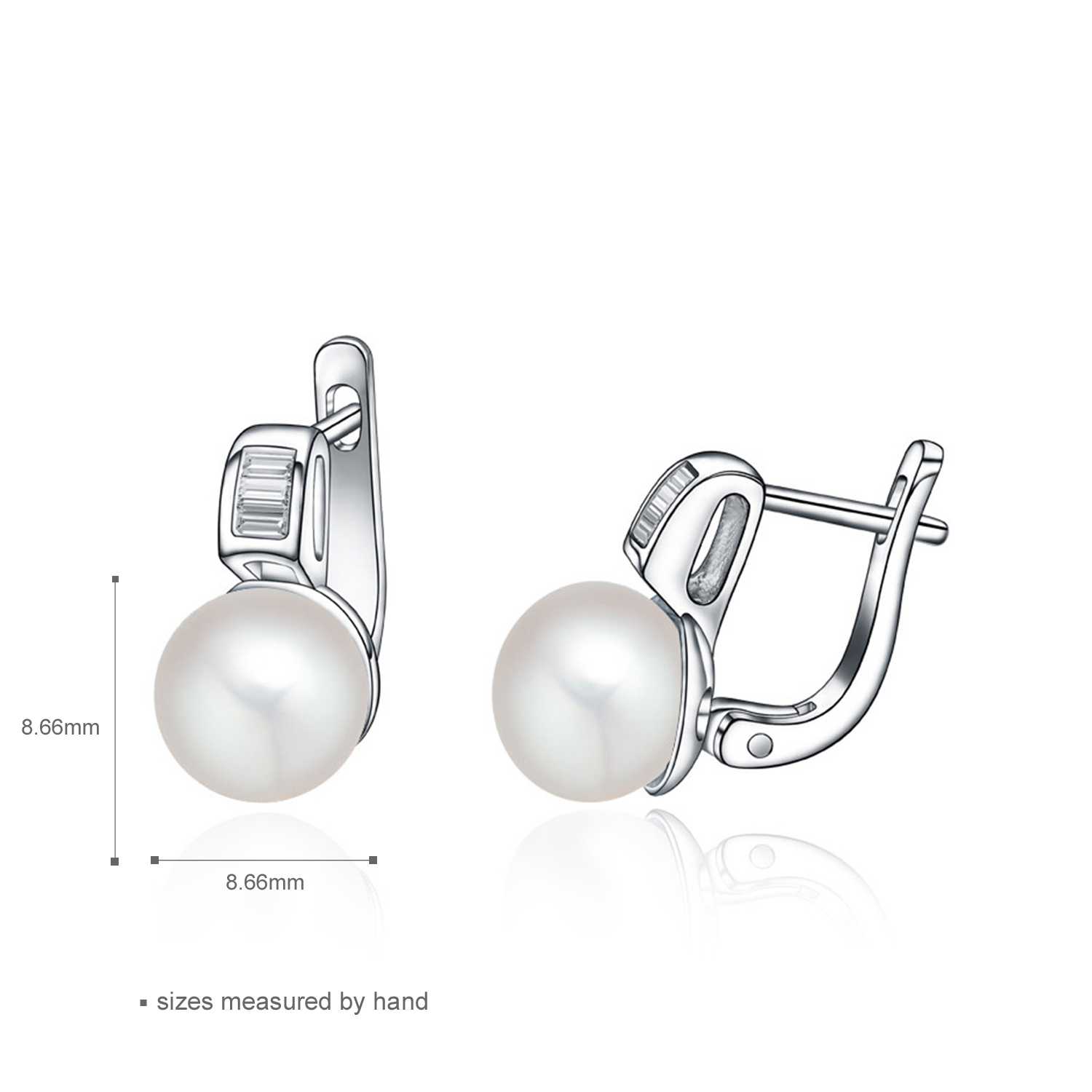 Pearl Jewelry Set 925 Sterling Silver Earring Ring Necklace Pendant (图2)
