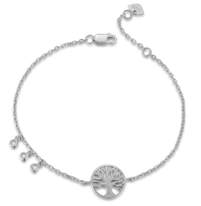 Rose Gold Rhodium Plated Tree of Life Symbol Bracelet Statement Jewelry(图1)