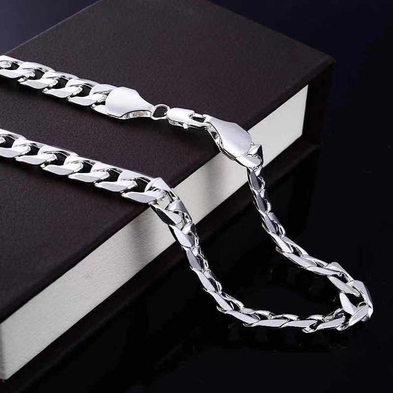 Engagement Gift Party Wedding Fashion Items Multicolor Trendy Mens Chunky Chain Gold Necklace(图6)