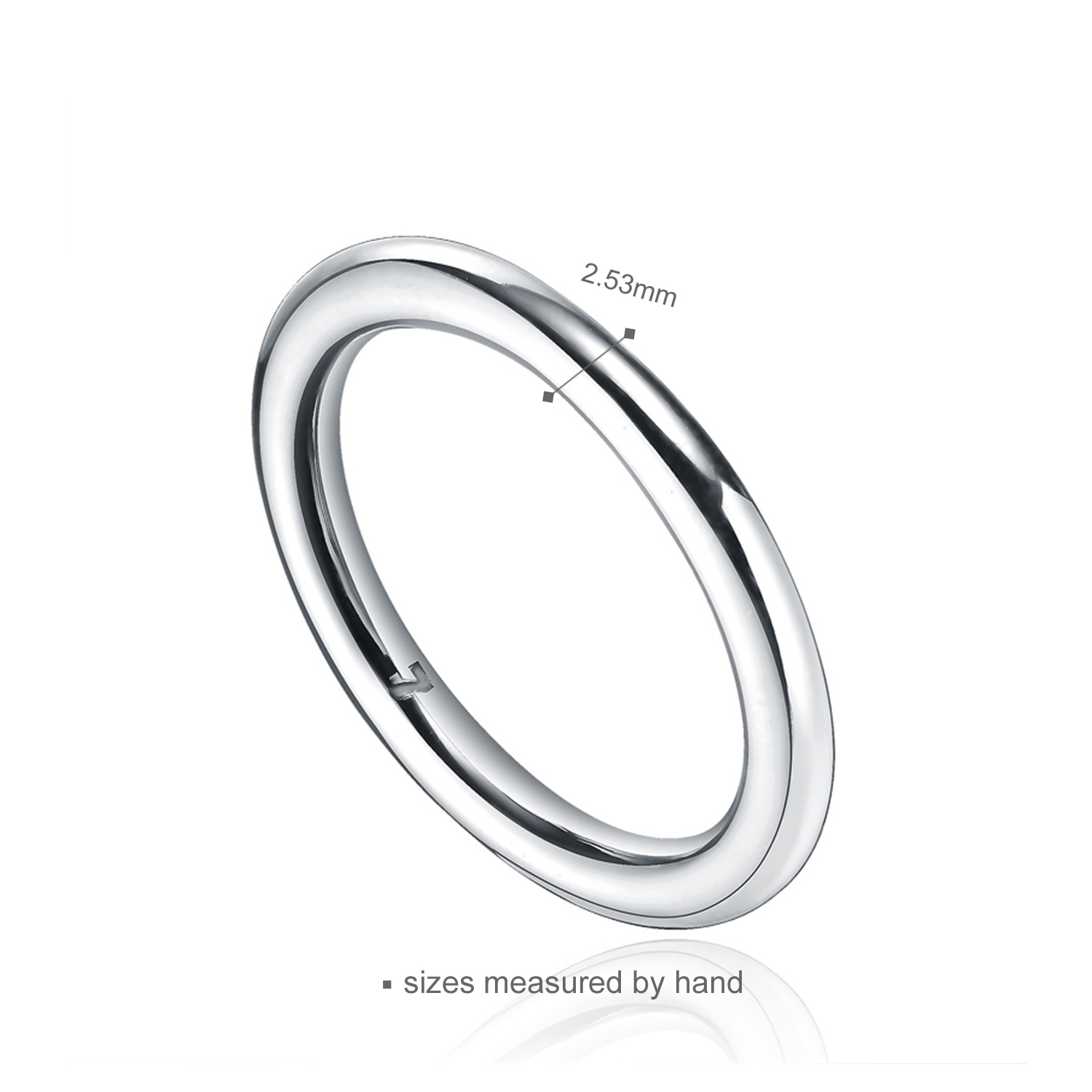 Simple Unisex Cool Ins Rings 925 Sterling Silver Jewelry Unique Custom Logo Fashion Rings Gift(图1)