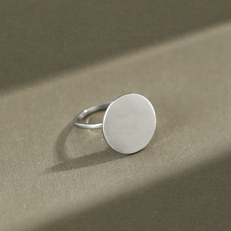 New Design plain simple 925 sterling silver Custom jewelry women ring(图5)