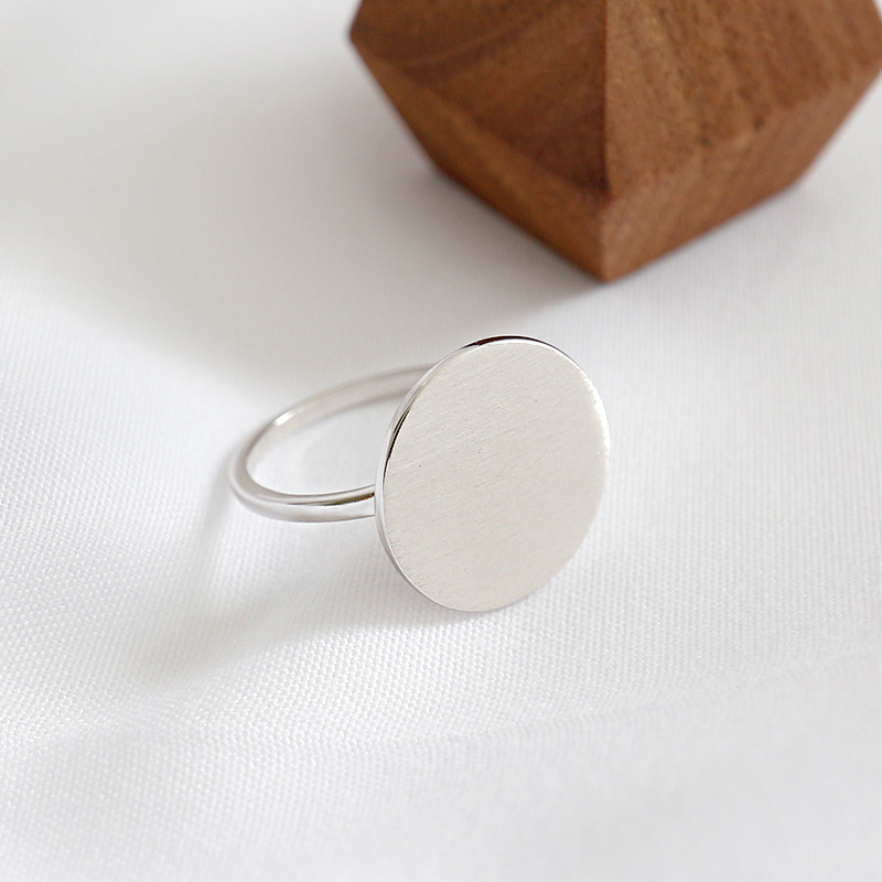 New Design plain simple 925 sterling silver Custom jewelry women ring(图7)