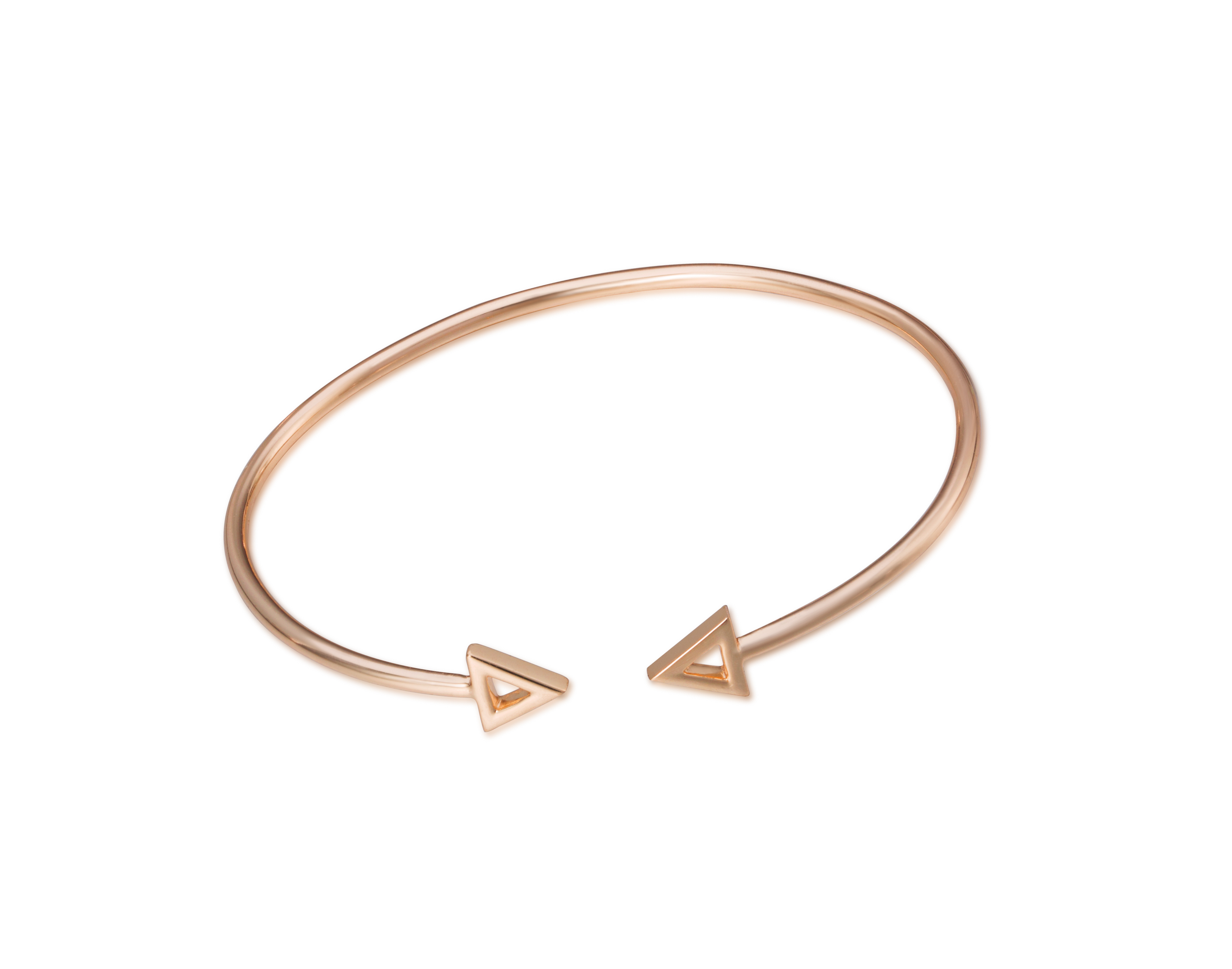 Good design brass bracelet rose gold plated bangles for party women elegant 14k gold plated jewelry (图2)