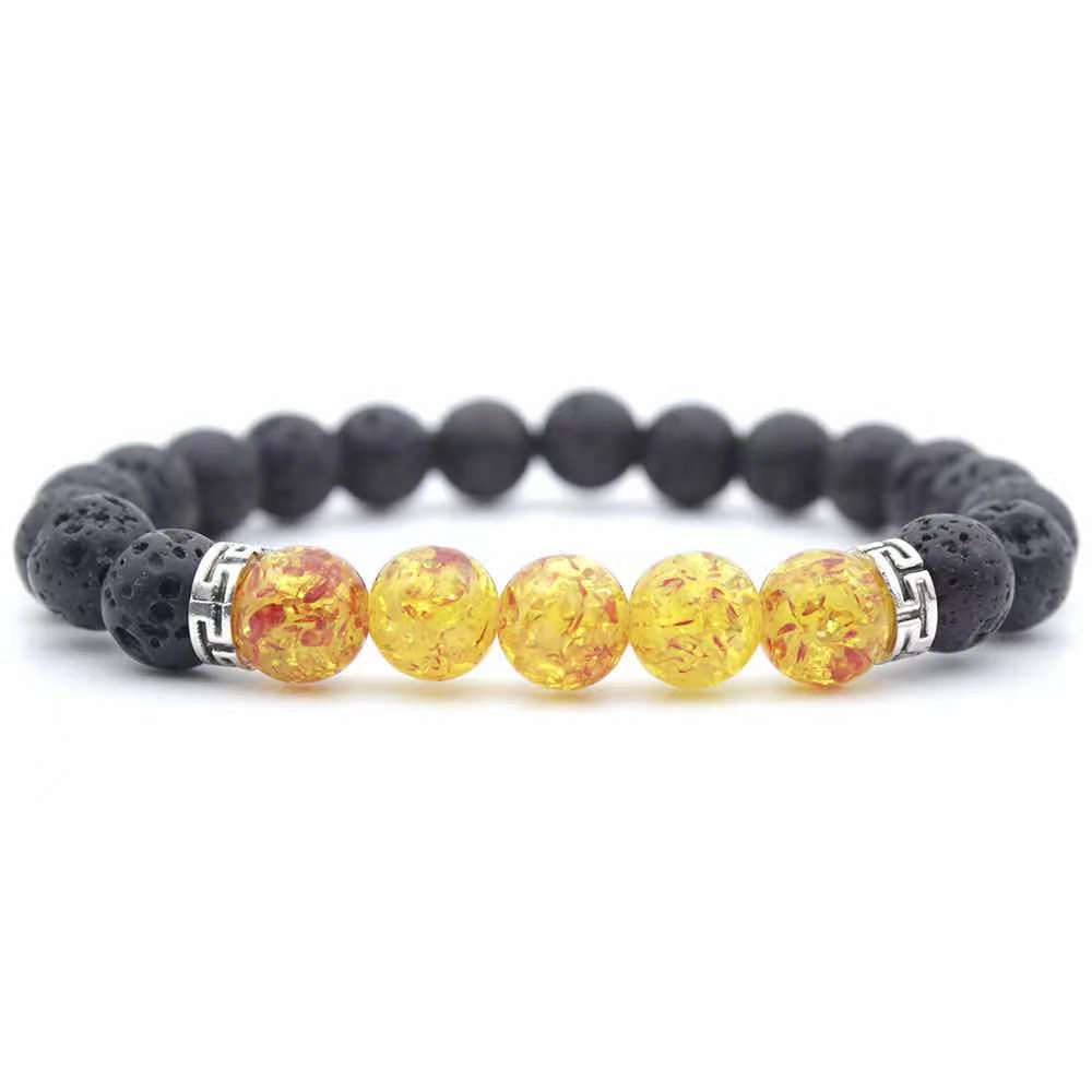 Modern Multicolor Lava Stone 8mm Beads Men And Women Wholesales Beaded Braclets(图7)