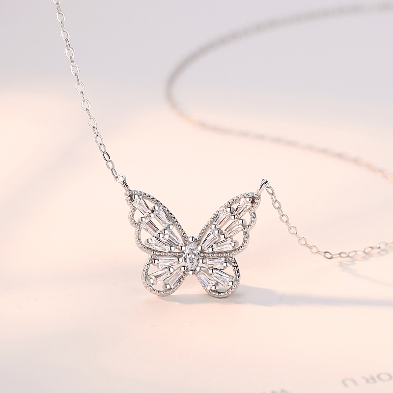 Rose Gold Plated Butterfly Pendant Necklace(图6)