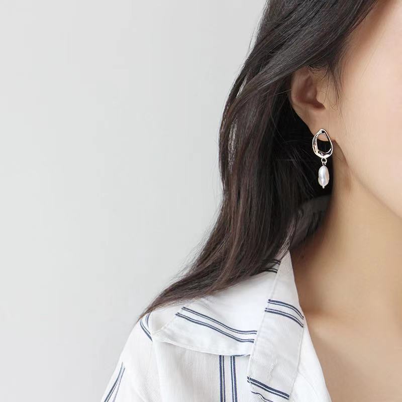 Pearl Earrings elegant wedding jewelry female Earrings minimalism style(图7)