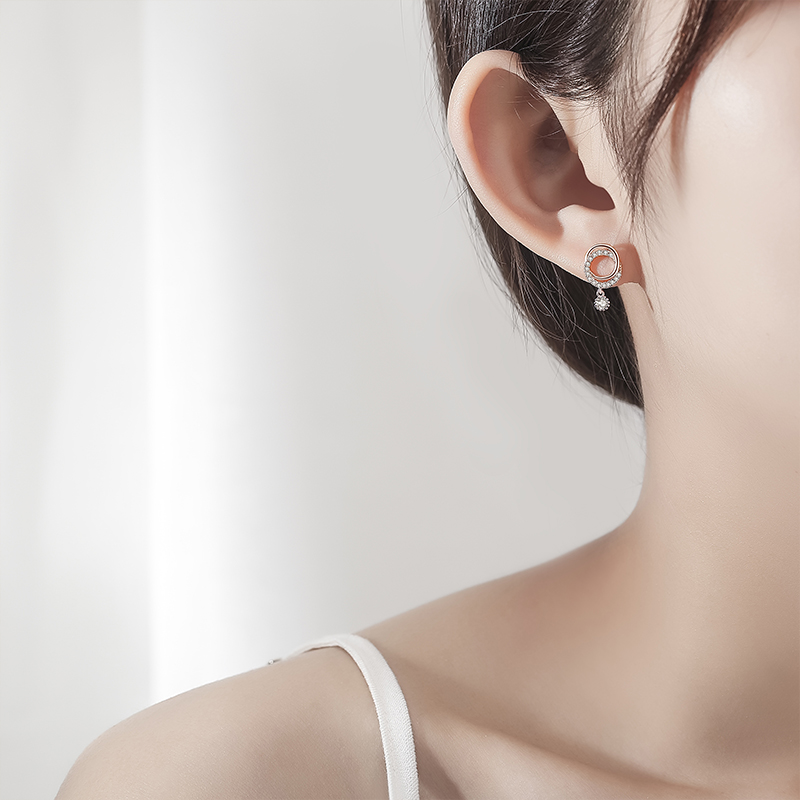 925 silver earrings gold plated for women designer fashion hoop jewelry earring(图6)