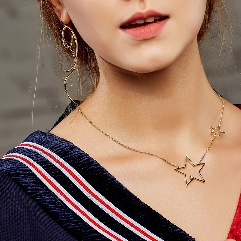 Factory direct sell jewelry Irregular design 14K Gold Plating women fashion earring drop jewel(图7)