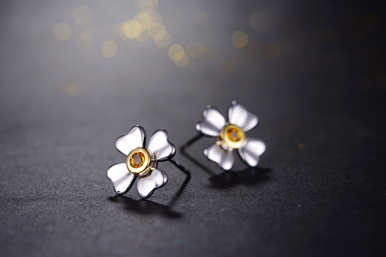 Fashion Dainty Flowers Earrings Design 925 Sterling Silver Elegant Female Gift Earring Jewelry(图5)