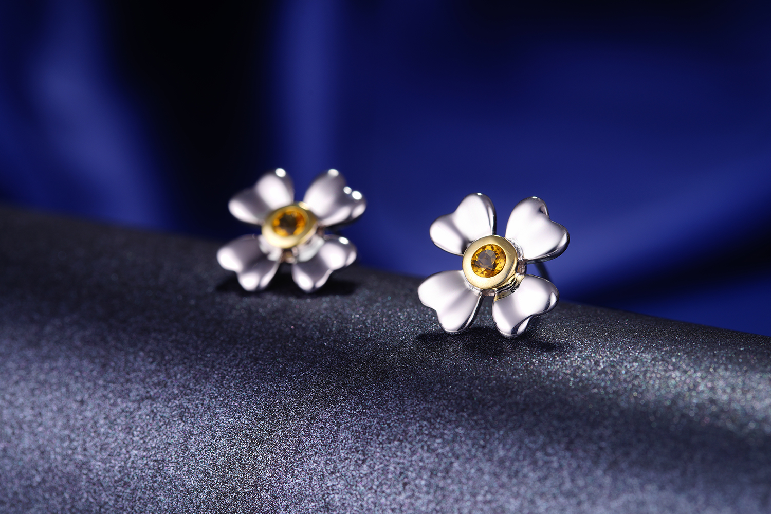 Fashion Dainty Flowers Earrings Design 925 Sterling Silver Elegant Female Gift Earring Jewelry(图7)