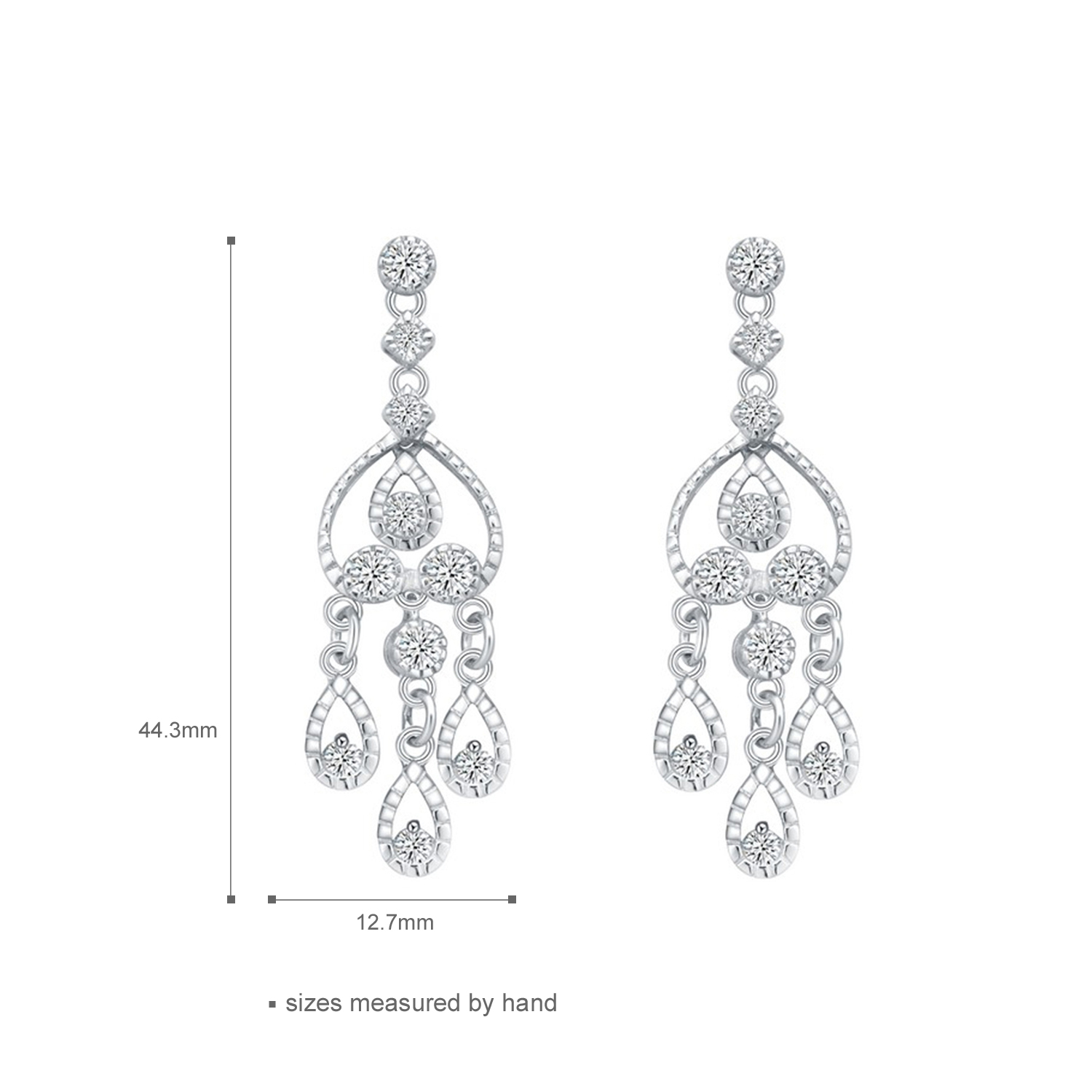 Fashion 925 Sterling Silver Women Jewelry Rose Gold Plated Elegant Female Gift Hot Sale Earring Purp(图5)