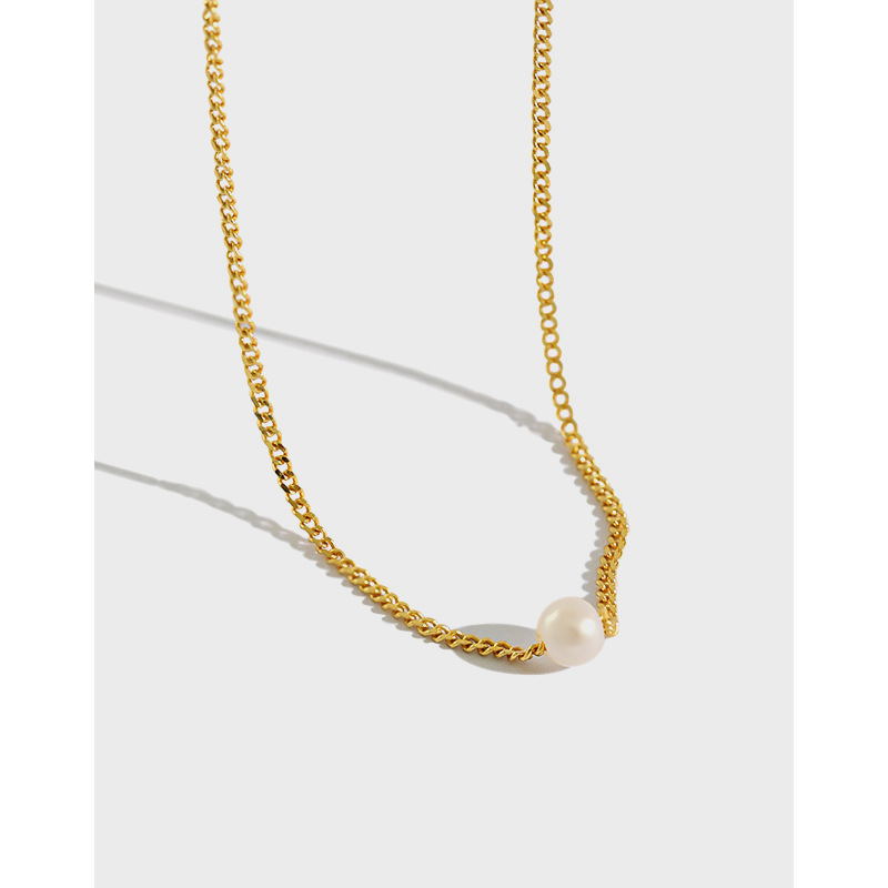 The Pearl Source Freshwater Cultured 14 K Gold Plated Pearl Charm Chain Women Necklace Jewelry(图4)