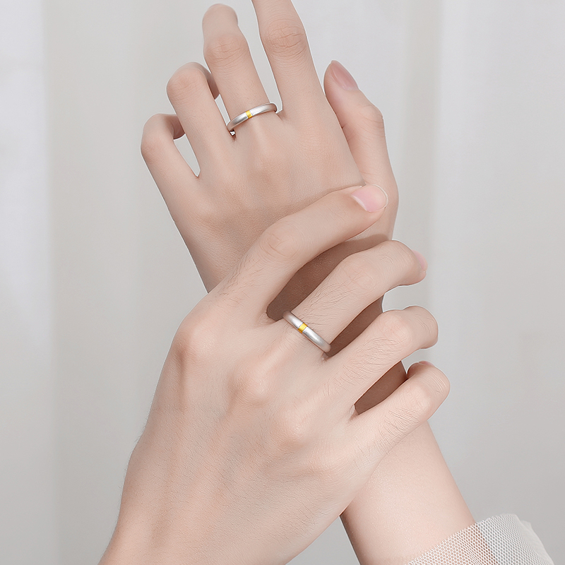 Adjustable Designer Minimalist Finger Jewelry Wholesale Adjustable 925 Sterling Silver Rings Couple Ring