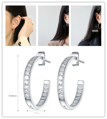 Personality earring hoop is versatile and fashionable(图1)