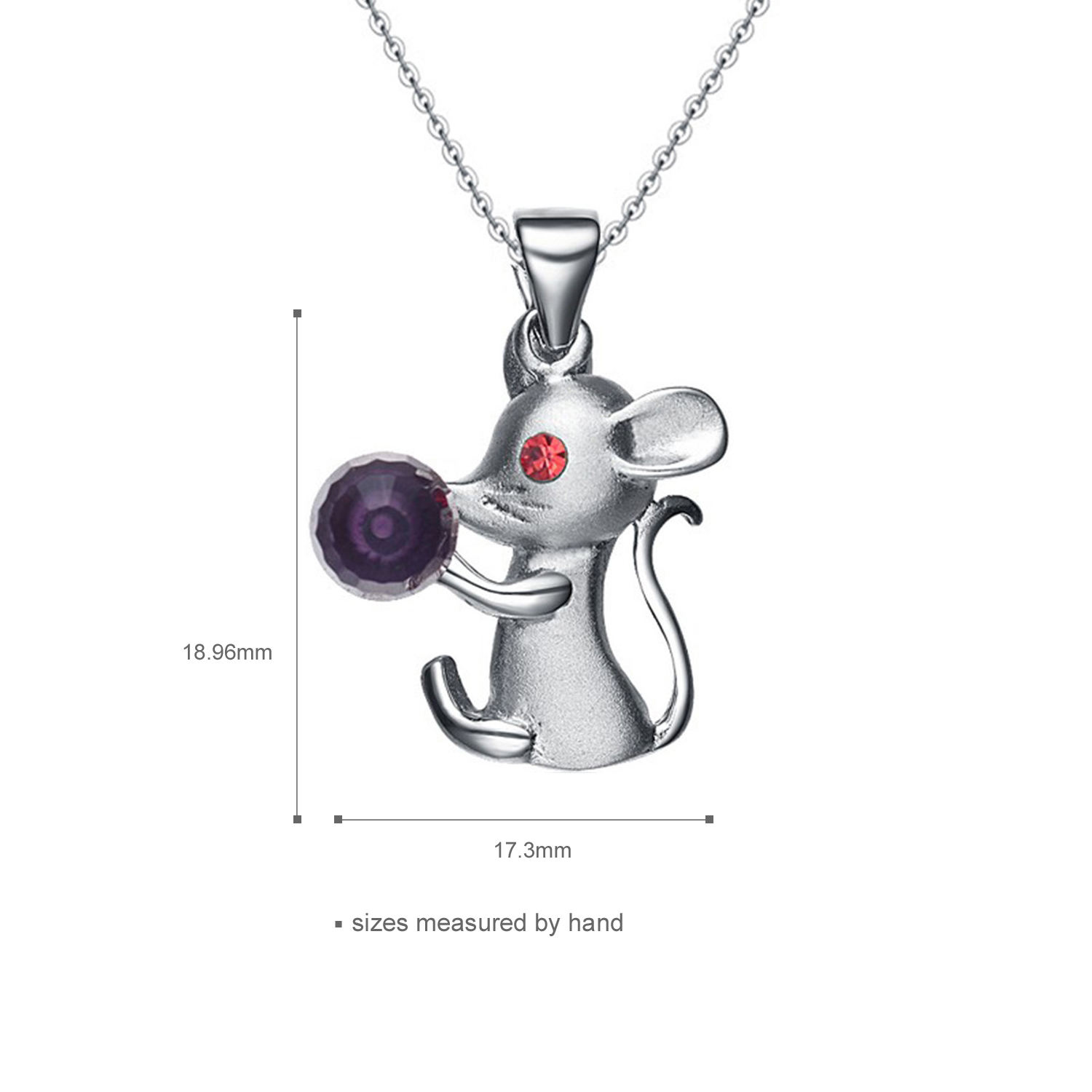 2021 Jewelry Fashion Necklace Set Women Design Charm Choker Cute Mouse Pendant Necklace jewelry(图3)